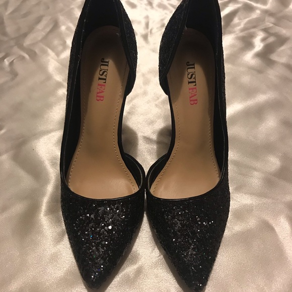 Black sparkly heels - Picture 2 of 5